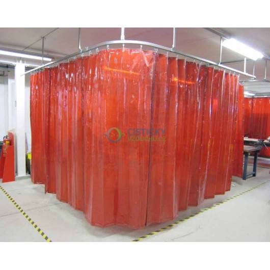 Ochranný svařovací závěs CEPRO Orange (červený)