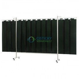 Ochranná svařovací zástěna Omnium 375 zelené neprůhledné lamely