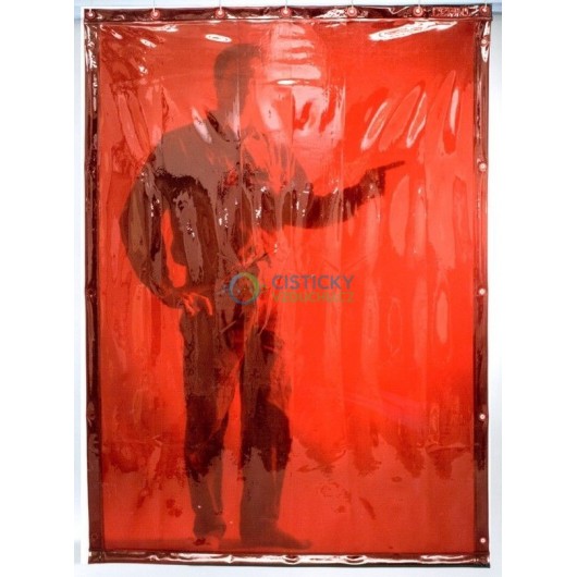 Ochranný svařovací závěs CEPRO Orange (červený)